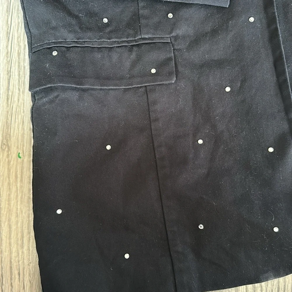 Quacker‎ Factory Black Studded Women's Blazer womens size medium